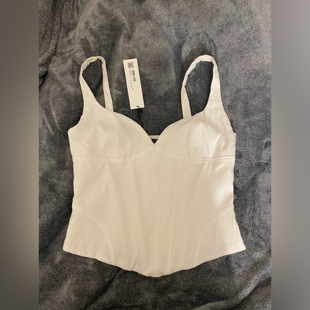 Zara White Corset
